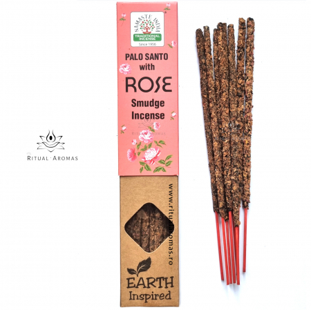 Bețișoare Namaste India - Bețișoare parfumate Namaste India - Palo Santo cu Trandafir