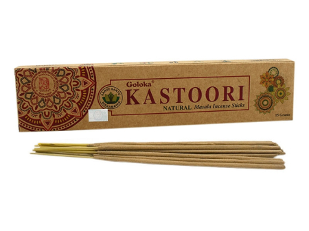 Bețișoare parfumate - diverse - Bețișoare parfumate Natural Goloka - Kastoori - Mosc