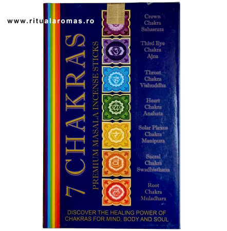 Bețișoare parfumate Ppure - Bețișoare parfumate Ppure - set 7 Chakre