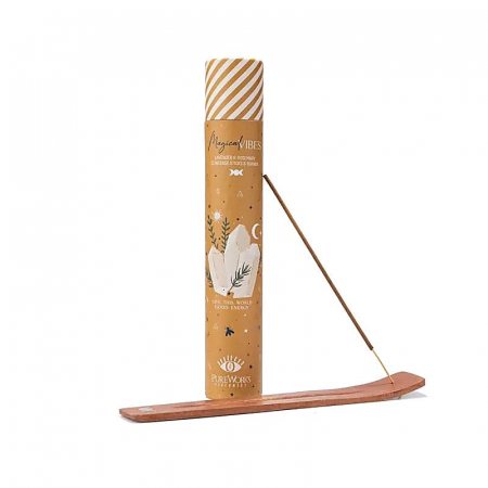 Bețișoare PureWorks Perfumery - Bețișoare parfumate PureWorks - Magical Vibes + suport lemn