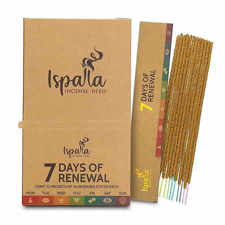 Bețișoare șamanice - Bețișoare parfumate șamanice Ispalla - 7 Days of Renewal