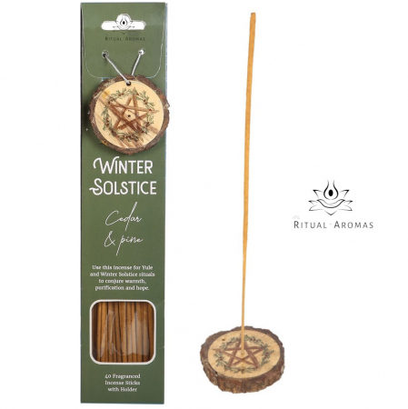 Crăciun 2025 - Bețișoare parfumate Solstițiu de iarnă - Cedru și Pin