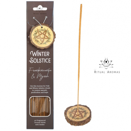 Crăciun 2025 - Bețișoare parfumate Solstițiu de iarnă - Tămâie și Smirnă