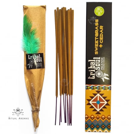 Bețișoare Tribal Soul - Bețișoare parfumate Tribal Soul - Iarbă dulce & Cedru
