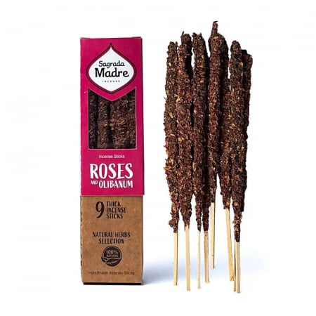 Bețișoare parfumate Sagrada Madre - Bețișoare Sagrada Madre Herbal - Trandafiri & tămâie