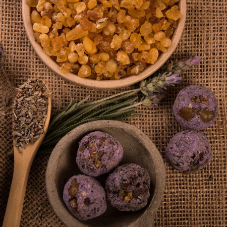 Bile de fumigație Sagrada Madre Premium - Olibanum & Lavender [3]