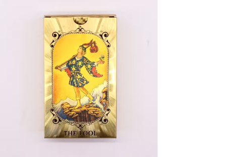 Carduri Tarot cu folie albastră și aurie cu ghid [1]
