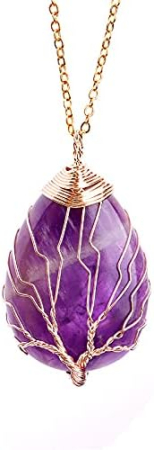 Coliere cristale - Colier Ametist Natural Arborele Vieții – Ritual Aromas