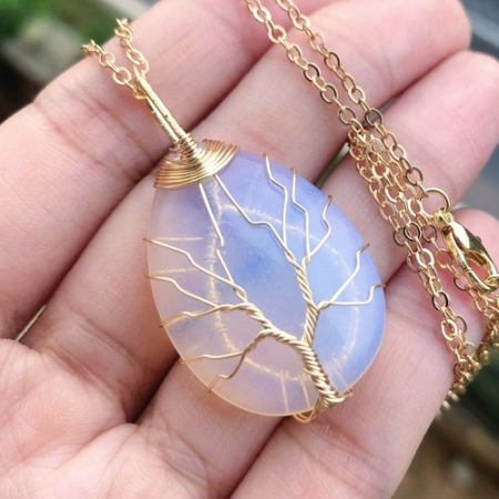 Colier cu pandantiv cristal Opalit [2]