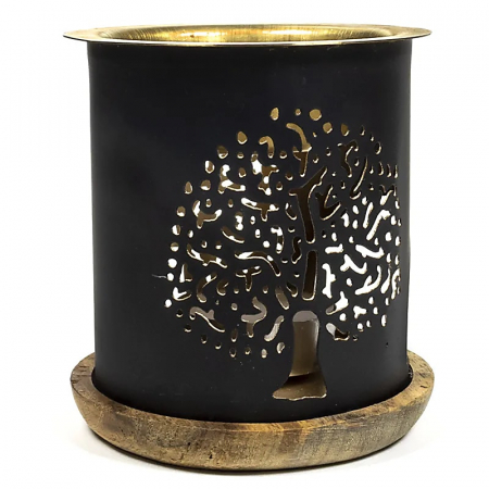 Accesorii Aromaterapie - Difuzor pentru uleiuri esențiale, cu lumânare - Tree of life
