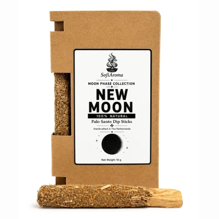 Palo Santo - Lemn de Palo Santo cu înveliș de plante - Lună Nouă - Manifestare