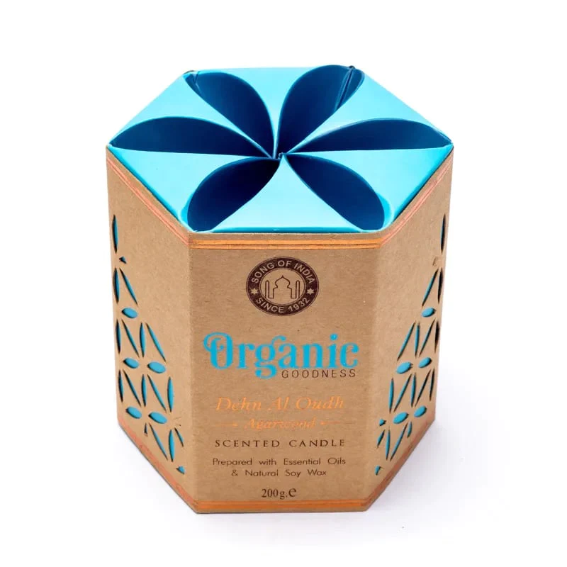 Lumânări parfumate - Lumânare din ceară de soia - Lemn de Agar - Organic Goodness