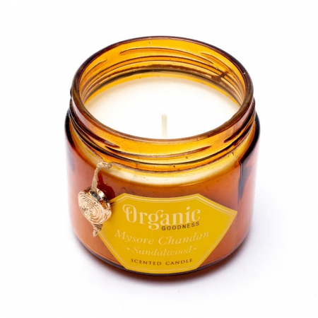Lumânare din ceară de soia - Lemn de Santal - Organic Goodness [2]