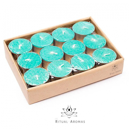 Lumânări parfumate - Set 12 lumânări tip pastilă parfumate - Patchouli