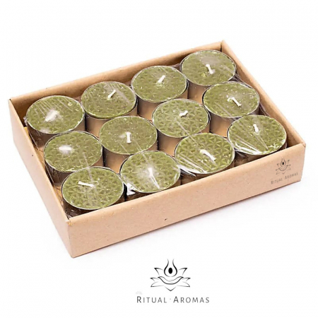 Lumânări parfumate - Set 12 lumânări tip pastilă, parfumate - Tămâie