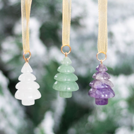 Seturi cadou - Set de 3 cristale naturale - decorațiuni pentru brad
