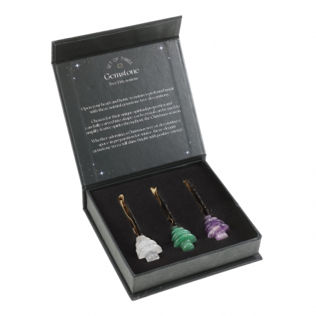 Set de 3 cristale naturale - decorațiuni pentru brad [1]