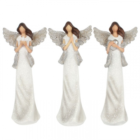 Accesorii Aromaterapie - Set statuete îngeri - Pace, Rugăciune, Iubire (Peace, Pray, Love)