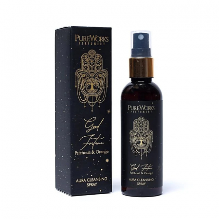 Ape florale / Odorizante - Spray curățare aură Good Fortune - Paciuli & Portocală