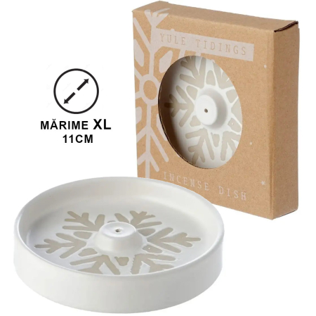 Crăciun 2025 - Suport ardere bețișoare - Fulg de nea