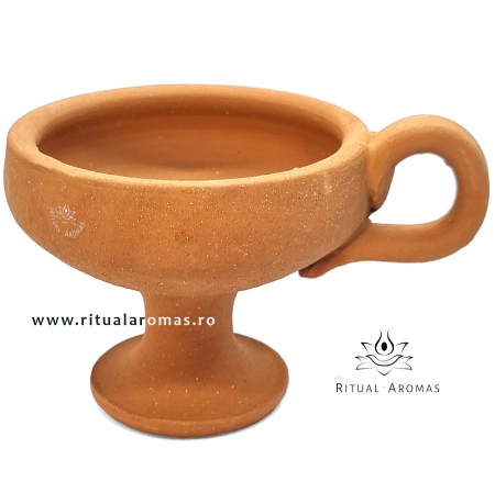 Accesorii pentru ardere tămâie/rășini/bakhoor - Suport ardere rășini / ierburi, din teracotă, M