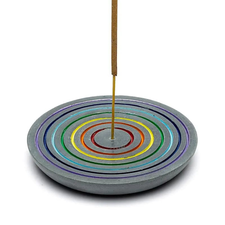 Accesorii pentru bețișoare și conuri - Suport bețișoare din steatit, 7 Chakre