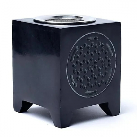 Accesorii pentru ardere tămâie/rășini/bakhoor - Suport cu sită pentru tămâie/ierburi/bakhoor - Flower of Life