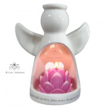 Accesorii Aromaterapie - Suport lumânare - Înger păzitor