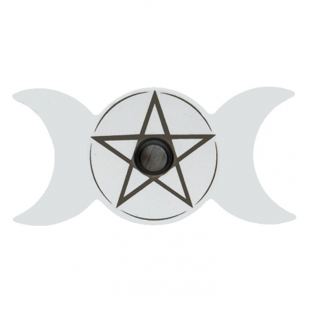 Suport pentru lumânări Triple Moon Spell, alb [2]