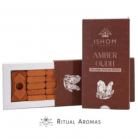 Bile / Tablete fumigație - Tablete naturale pentru fumigație Ishom - Ambră & Oud