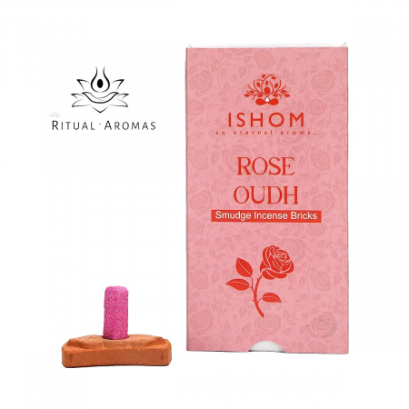 Tablete naturale pentru fumigație Ishom - Trandafir & Oud [1]