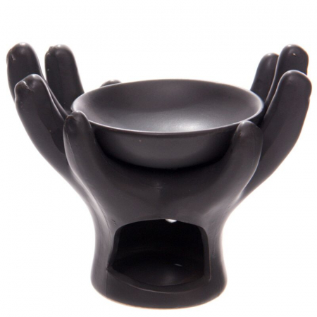 Vas ceramic aromaterapie - palmele Raiului, mat [2]