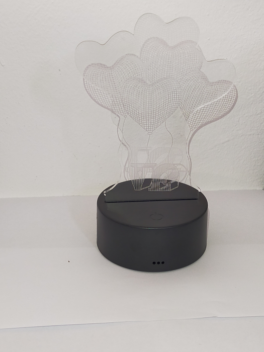 Lampa cu LED 3D Love [2]