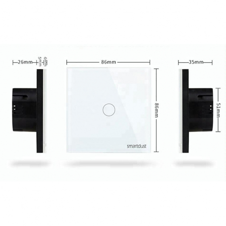 Intrerupator electronic touch SD , ALB, Smart Dust, 5 A [1]