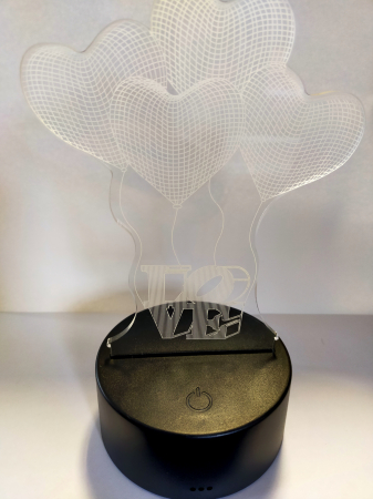Display - Lampa cu LED 3D Love