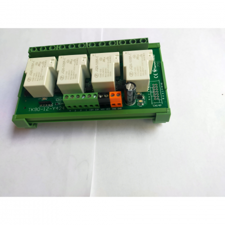 Modul cu 4 relee, 24V 30A cu suport sina DIN [1]