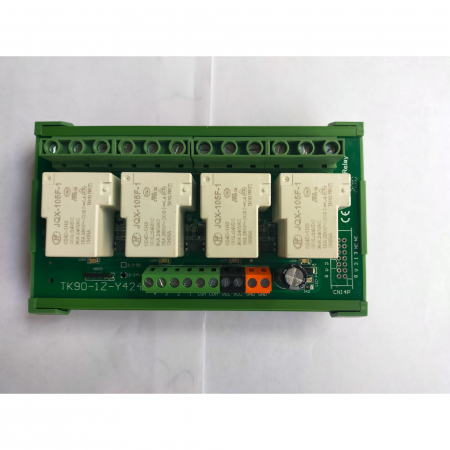 Relee - Modul cu 4 relee, 24V 30A cu suport sina DIN