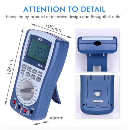 Multimetru digital cu functie de osciloscop E-One ET201 [2]