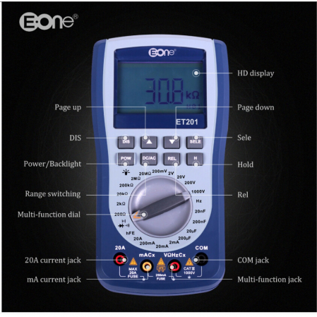 Multimetru digital cu functie de osciloscop E-One ET201 [1]