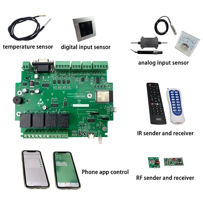 PLC Controller KC868-A4 cu ESP32 ,iesire cu relee si wifi [2]