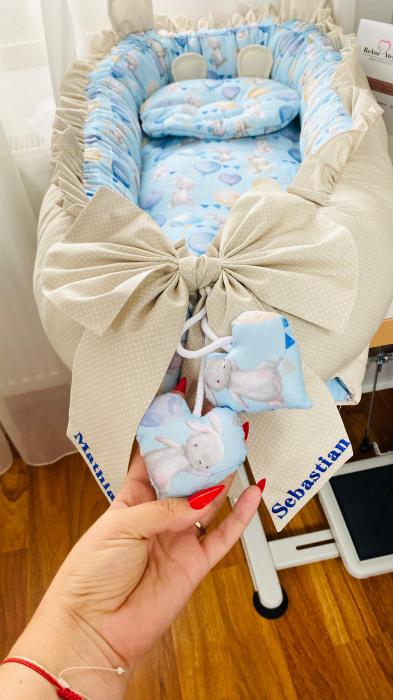 Babynest Bunny Blue  [8]