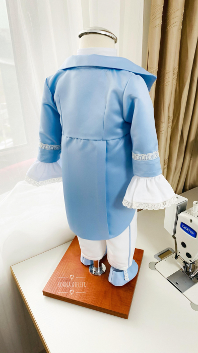 Costum Botez Print cu frac [2]