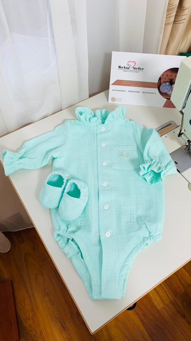 Costumas Aris muselina verde mint [6]