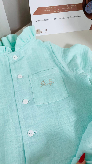 Costumas Aris muselina verde mint [4]