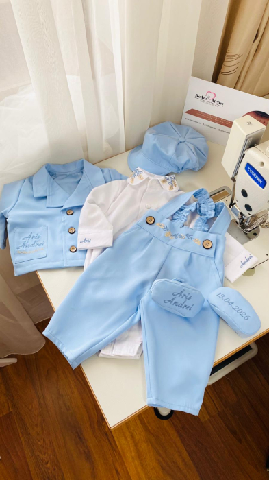 Costumas Botez cu sacou brodat frunze de maslin [14]