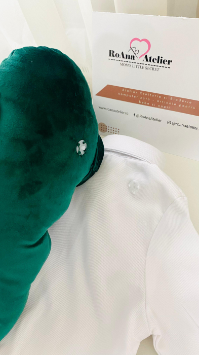 Costumas Botez Elias verde cu aripi [6]