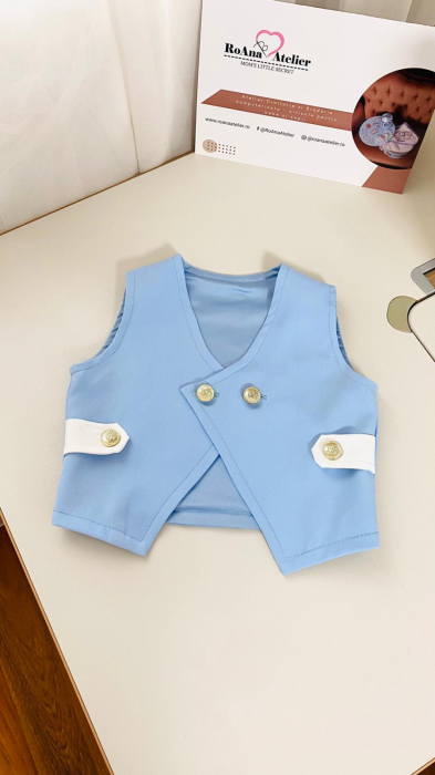 Costumas Botez Sotiris stofita bleu [7]