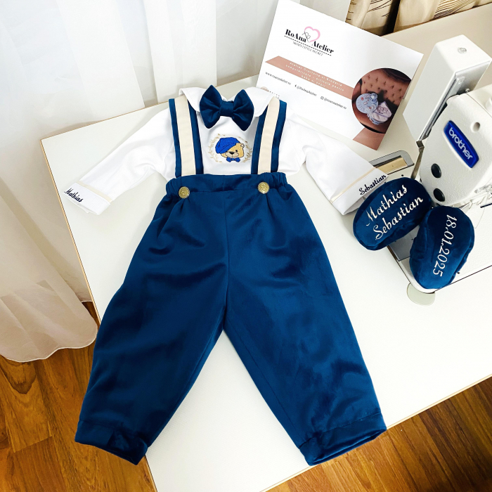 Costumas Botez Ursulet brodat si personalizat [6]