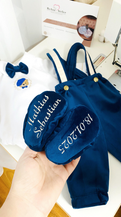 Costumas Botez Ursulet brodat si personalizat [2]