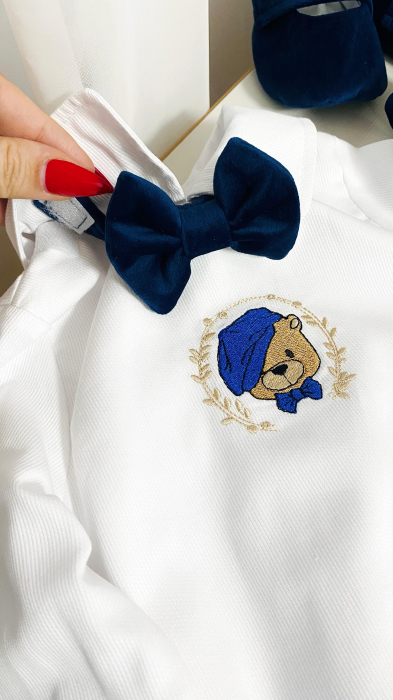 Costumas Botez Ursulet brodat si personalizat [4]